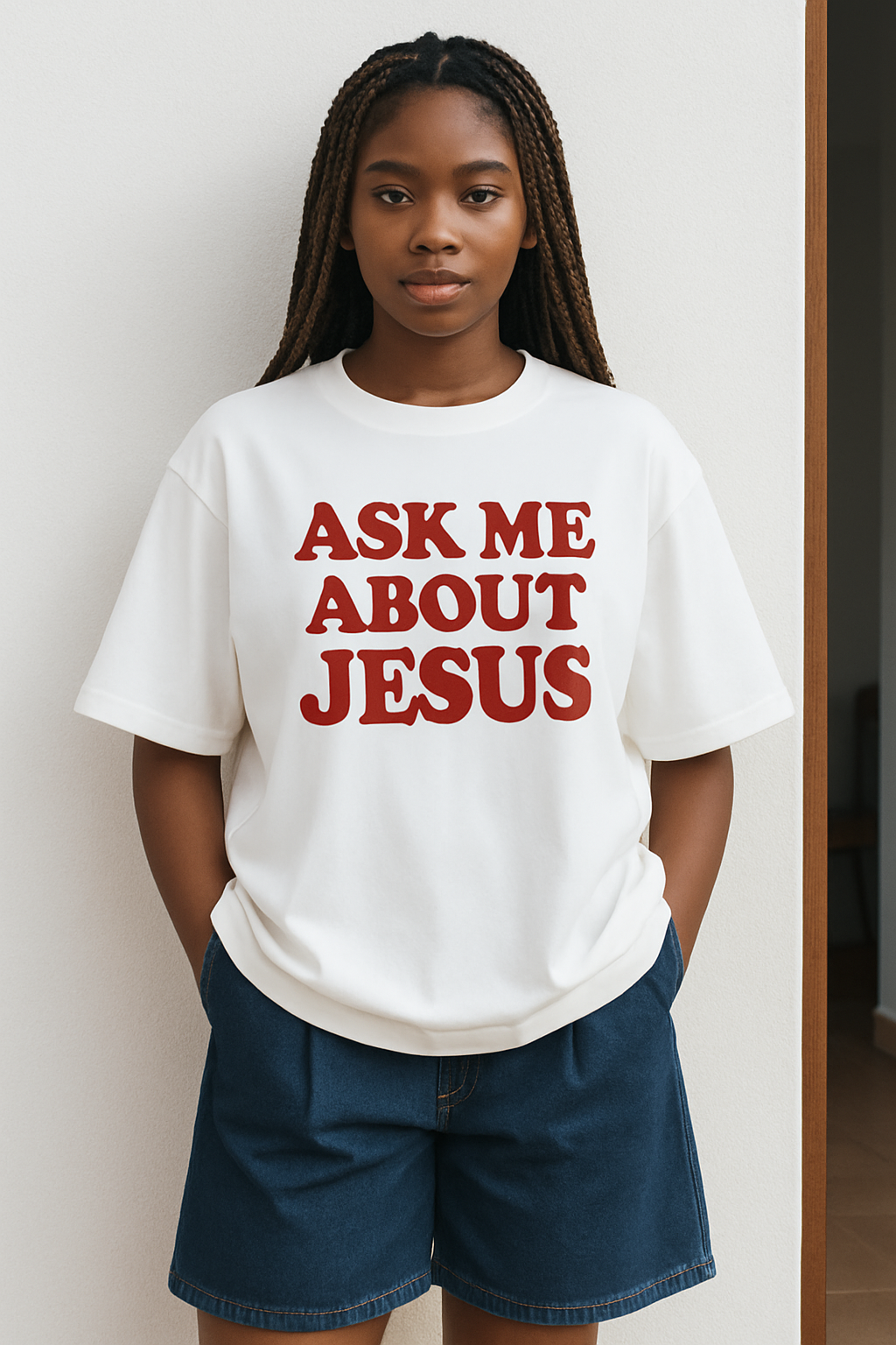Ask me About Jesus T-shirt