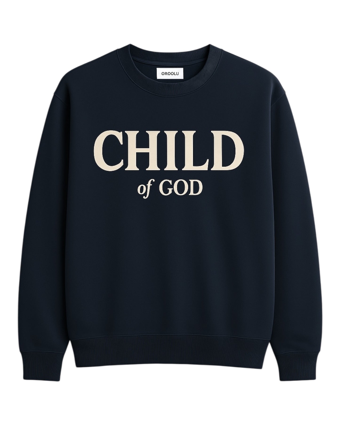Child of God Crew Neck Sweatshirt Navy
