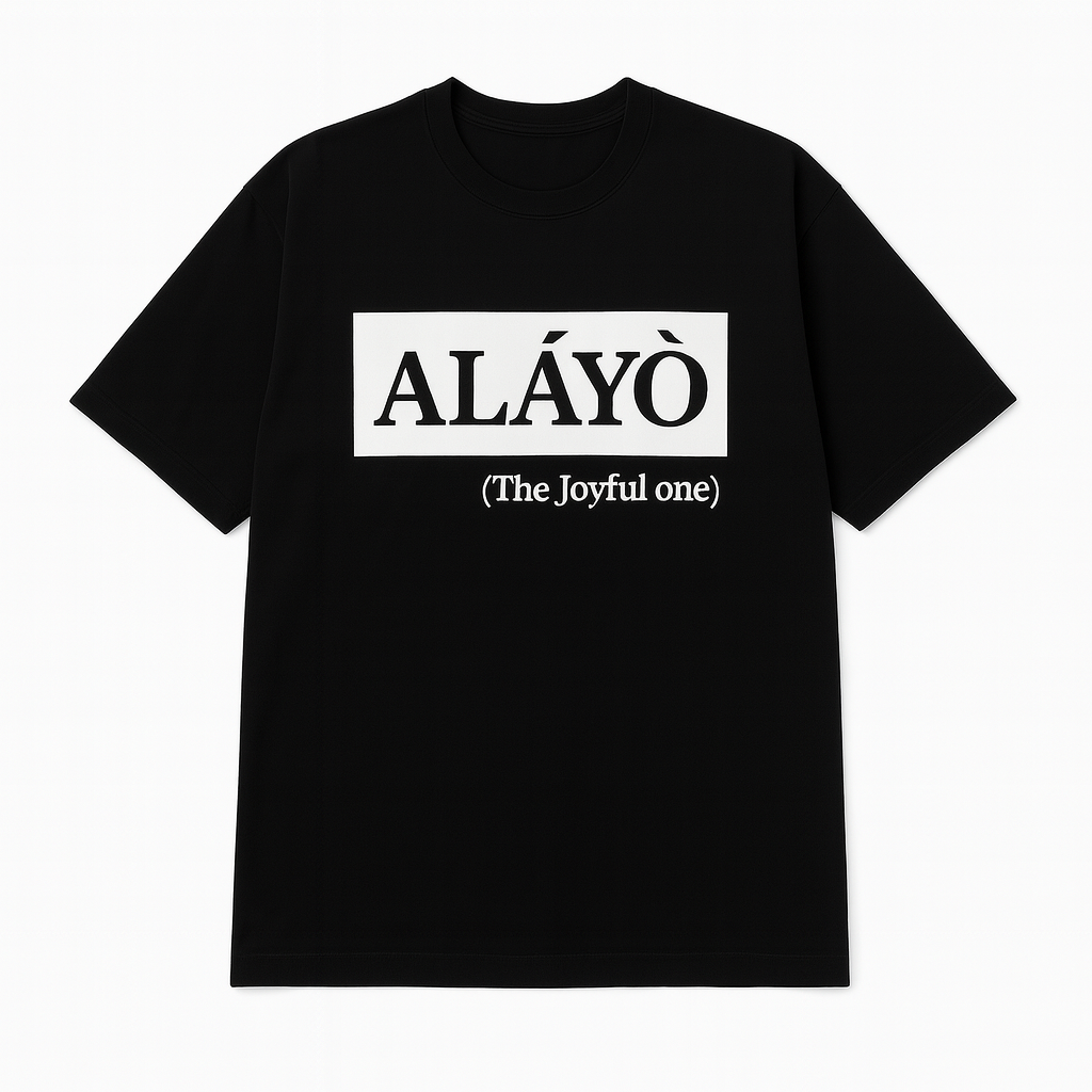 Alayo (Joyful one) T-shirt  (Black)