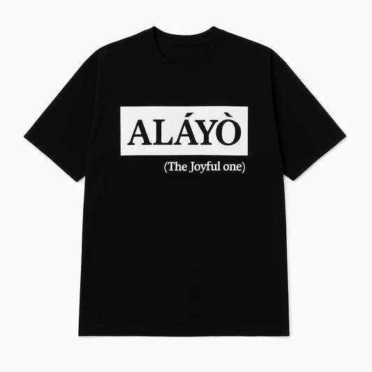 Alayo (Joyful one) T-shirt  (Black)