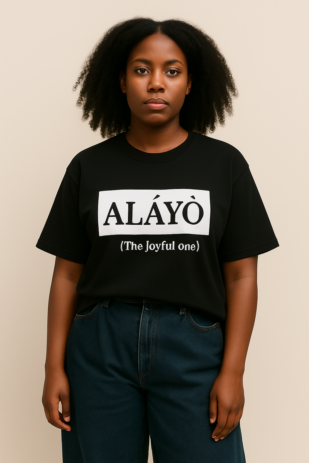 Alayo (Joyful one) T-shirt  (Black)