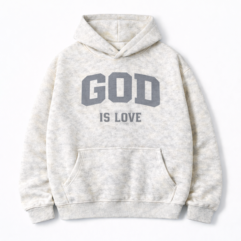 God is Love hoodie Heather Gray