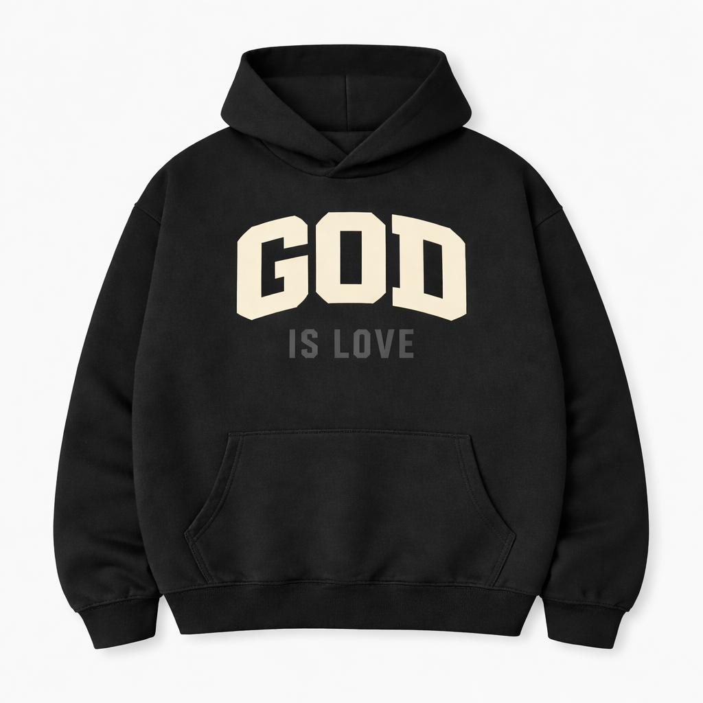 God is Love hoodie black