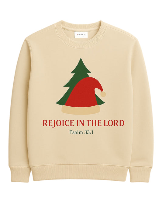 Rejoice crew neck sweatshirt