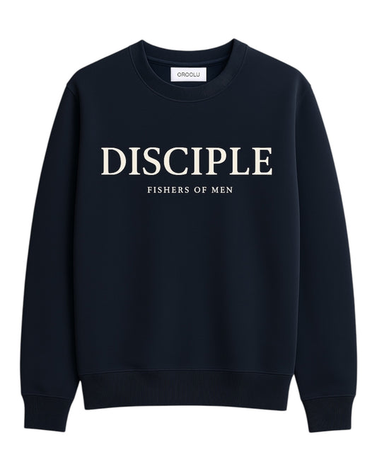 Black Disciple Crew Neck Sweater