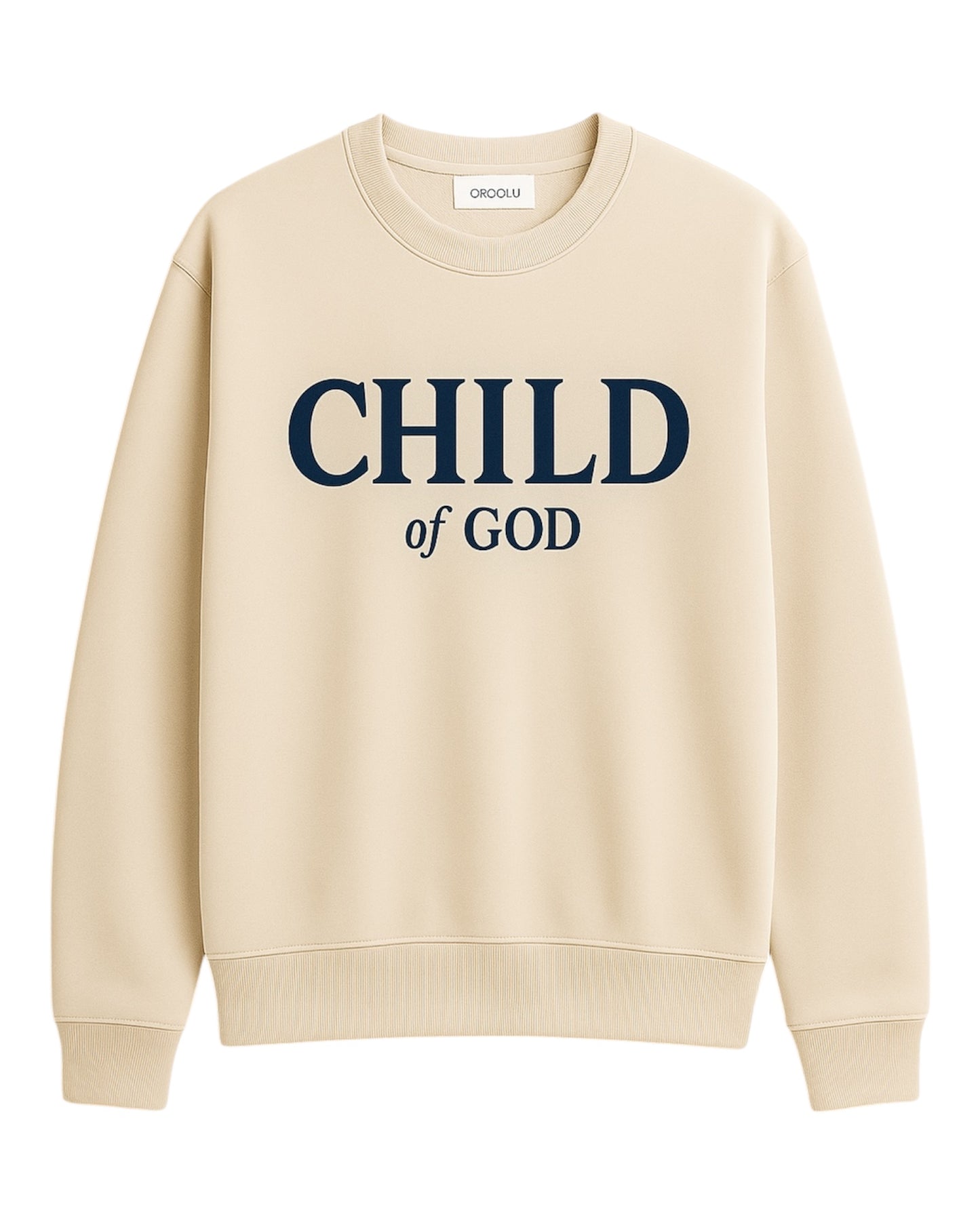 Child of God Crew Neck Sweatshirt Beige